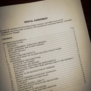 Residential Lease Agreement for Immovable Property